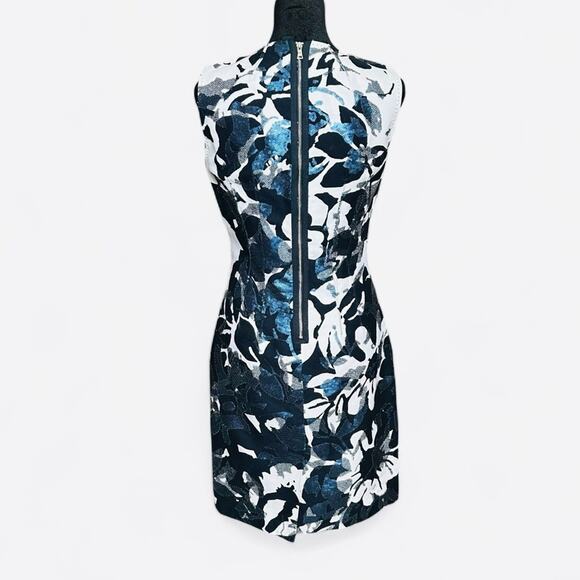 Elie Tahari Floral Sequin Dress Structured Embellished Wedding Guest Mystical 2 - Picture 6 of 15